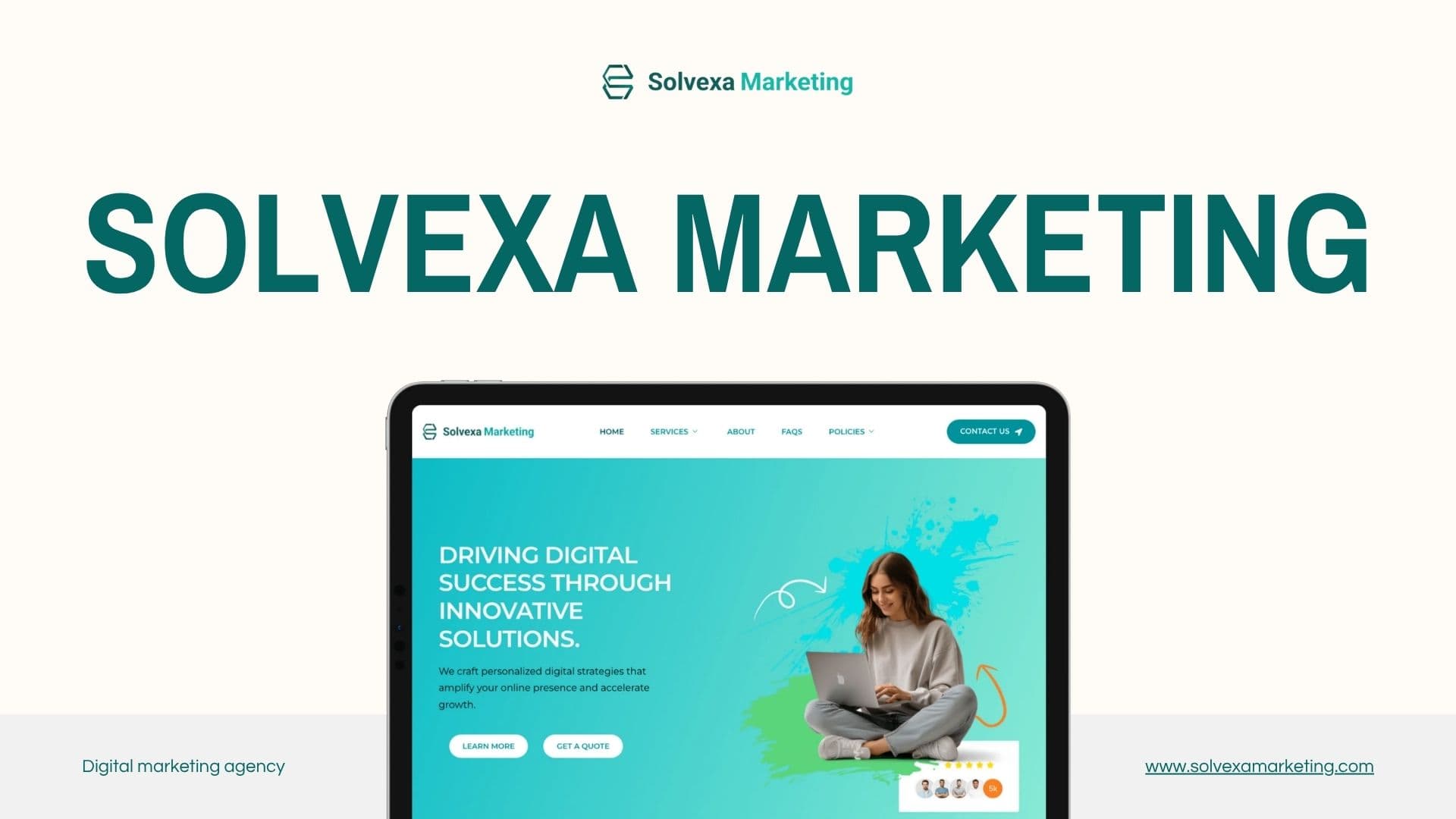 Solvexa Marketing website